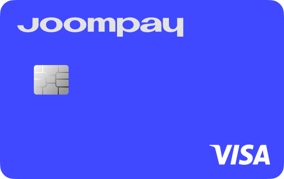 Your new blue Joompay card